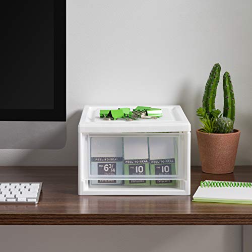 IRIS Plastic Storage Drawer Bundle, 6 & 15 Quart - Image 4