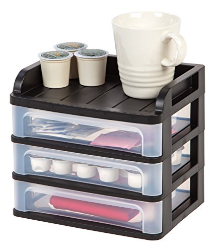 IRIS Small Desktop Drawer System, Black - Image 4