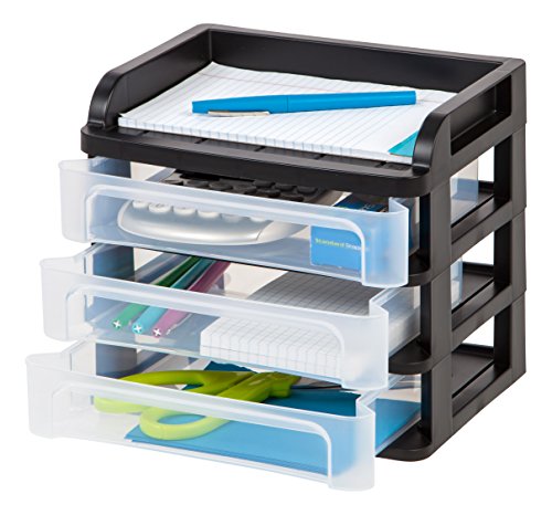 IRIS Small Desktop Drawer System, Black - Image 5