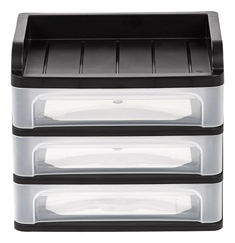 IRIS Small Desktop Drawer System, Black - Image 2