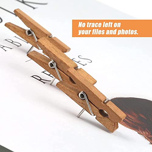 Joyberg Push Pins With Wooden Clips, Decorative - Image 4