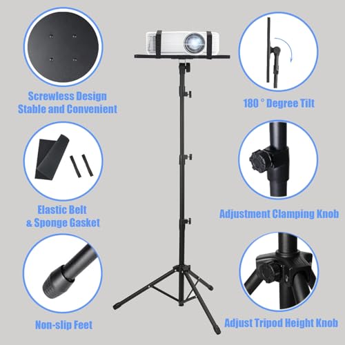 Kereal Laptop Projector Tripod Stand, Adjustable Height - Image 5