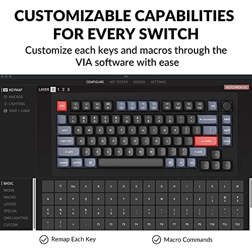 Keychron V1 Wired Mechanical Keyboard, Hot-Swappable - Image 2