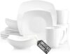 Zulay Kitchen Kitchen 16-Piece Square Dinnerware Set