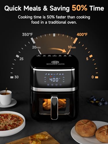 Kitchen Elite Air Fryer Oven 5.28 Qt, Compact Cooker - Image 3