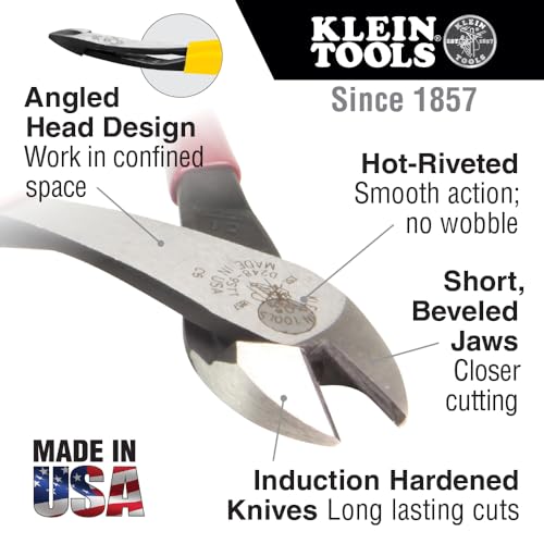 Klein Tools D248-8-GLW Hi-Viz Diagonal Cutting Pliers - Image 2