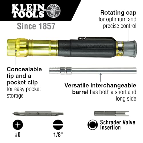 Klein Tools Multi-Bit Precision HVAC Pocket Screwdriver 32613 - Image 2