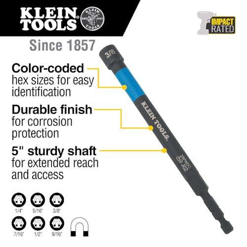Klein Tools SAE Magnetic Impact Nut Setter Set - Image 2