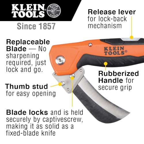 Klein Tools Utility Knife With Replaceable Hawkbill Blade - Image 2