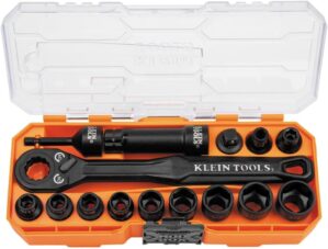 Klein Tools KNECT 15-Piece Pass Through Socket Set