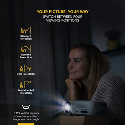 KODAK Flik X7 Home Projector With Tripod - Image 3