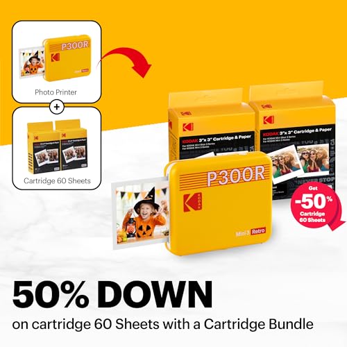 KODAK Mini 3 Retro 4PASS Photo Printer - Image 2