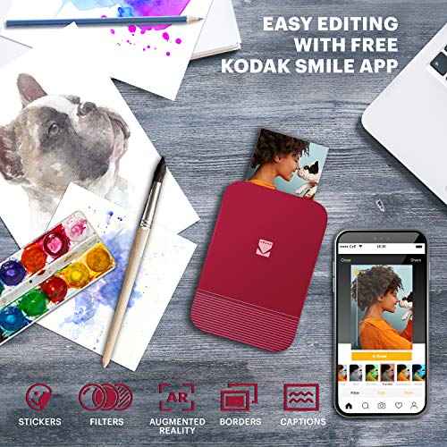 KODAK Smile Instant Bluetooth Printer For iPhone & Android - Image 2