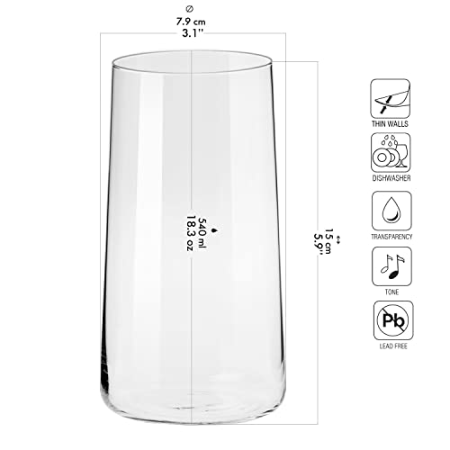 Krosno Avant-Garde Tall Water Glasses Set - Image 2