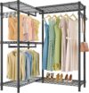 VIPEK L Shaped Freestanding Wardrobe Closet Rack