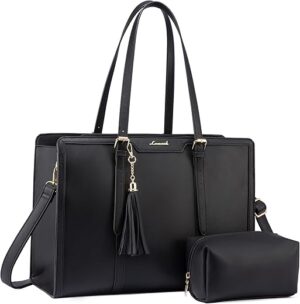 LOVEVOOK Laptop Tote Bag With Clutch Purse