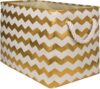 DII Large Gold Chevron Storage Bin