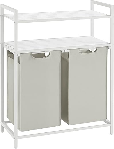 VASAGLE Laundry Hamper With 2 Removable Bags UBLH211W01