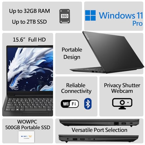Lenovo V15 Essential Laptop, 16GB RAM, 1TB SSD - Image 2