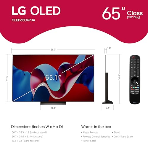 LG 65-Inch OLED evo C4 Series TV (OLED65C4PUA) - Image 2