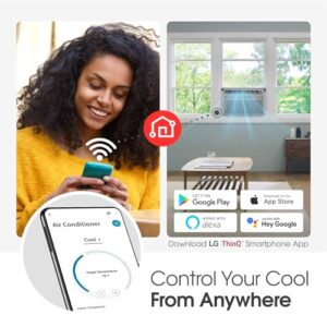 LG Window Air Conditioner, Wi-Fi, 6,000 BTU