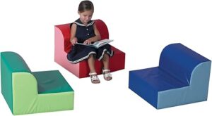 Children's Factory Library Trio Cozy Kids Chairs, 3-Pack