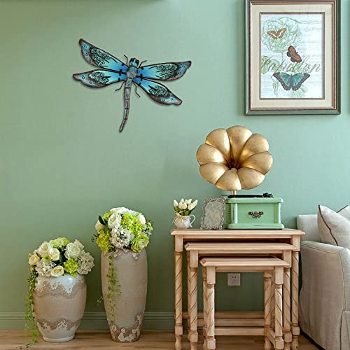 LIFFY Metal Dragonfly Wall Art Decor (14inch) - Image 5