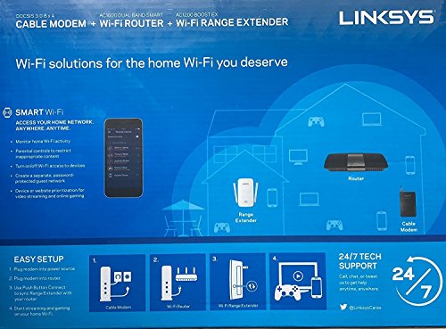 Linksys Linksys AC1600 Dual-Band Wi-Fi + CM3008 Cable Modem - Image 5