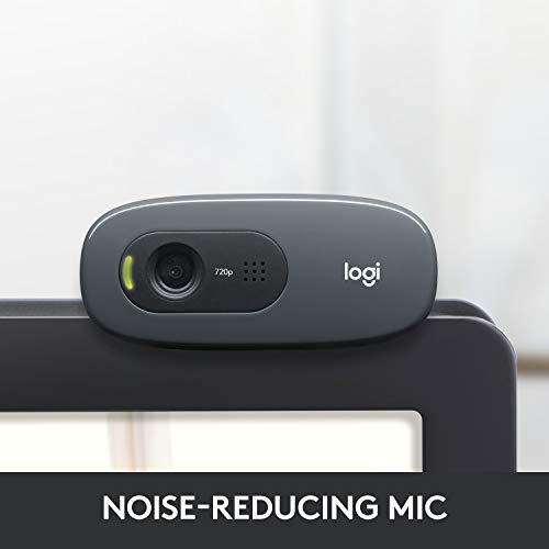 Logitech C270 HD Webcam, 1280x720 Pixels, Black - Image 3