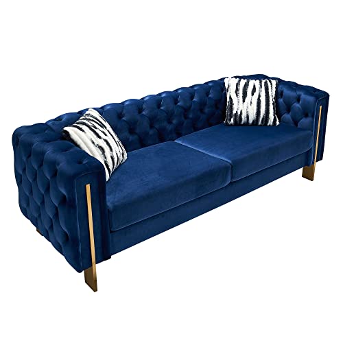 LOPOO Modern Tufted Velvet Sofa, 84.25'' W - Image 4