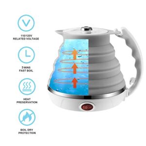 LOUTYTUO Ultrathin Foldable Electric Kettle 110V 555ML