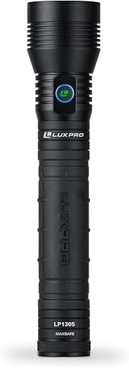 LUXPRO LP1305 High-Output Handheld Flashlight - 2000 Lumens