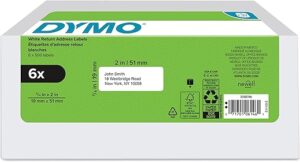 DYMO LW Return Address Labels, 3/4″ x 2″, 3000 Total