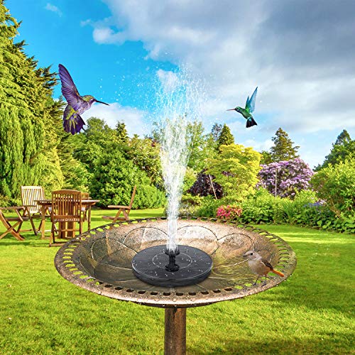 Mademax Solar Bird Bath Fountain Pump, 1.4W Upgrade - Image 2