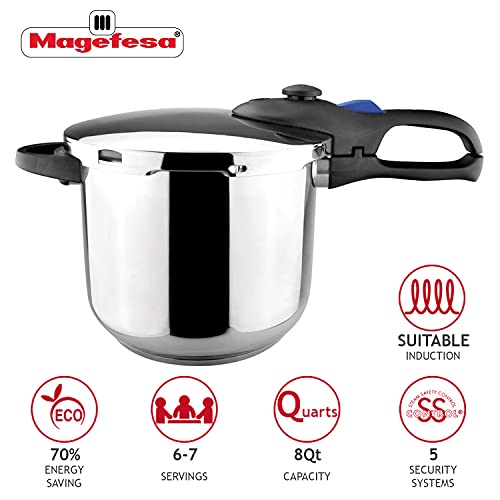MAGEFESA Favorit Super-Fast Pressure Cooker, 8 Quart - Image 2