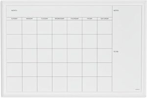U Brands Magnetic Dry Erase Calendar Board, 30″x20
