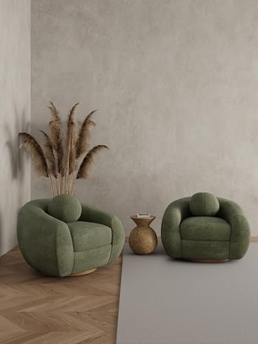 Manhattan Comfort Tribeca Swivel Accent Chairs Set - Image 2