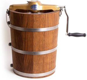 Lehman’s Manual Ice Cream Maker, Hand Crank, 6 Quart