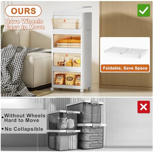 MapleGrace 4 Tier Stackable Storage Bins 23QT - Image 3