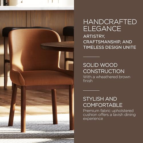 Maven Lane Gia Wooden Kitchen Dining Chair, Set of 8 - Image 3