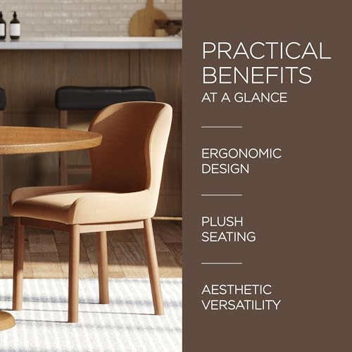 Maven Lane Gia Wooden Kitchen Dining Chair, Set of 8 - Image 4