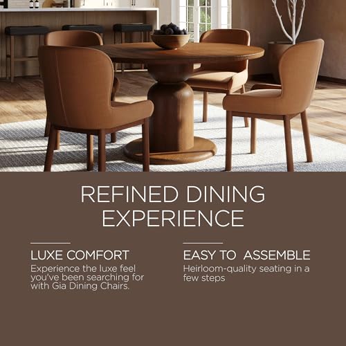Maven Lane Gia Wooden Kitchen Dining Chair, Set of 8 - Image 5