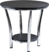 Winsome Maya Occasional Table, Black/Metal, Modern