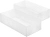 Whitmor Medium White Drawer Organizers, Set of 2