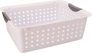 Sterilite Medium White Ultra Basket, 2 Pack