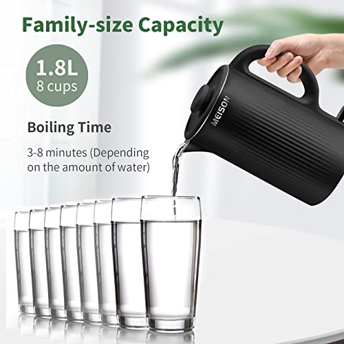 MEISON Electric Kettle Stainless Steel, 1.7 Liter - Image 5