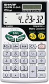 Sharp Metric Conversion Wallet Calculator EL344RB