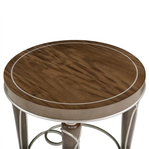 Michael Amini Villa Cherie Wood & Glass End Table - Image 4