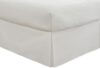 Levinsohn Microfiber Tailored Bed Skirt, Twin, White