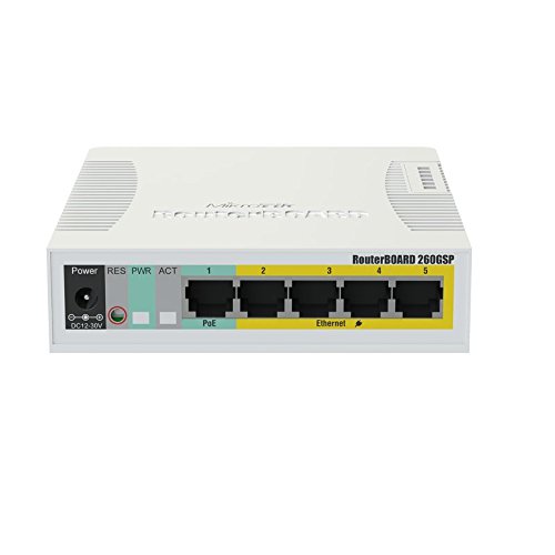 MikroTik RB260GSP 5-Port Gigabit Ethernet Switch CSS106-1G-4P-1S - Image 3